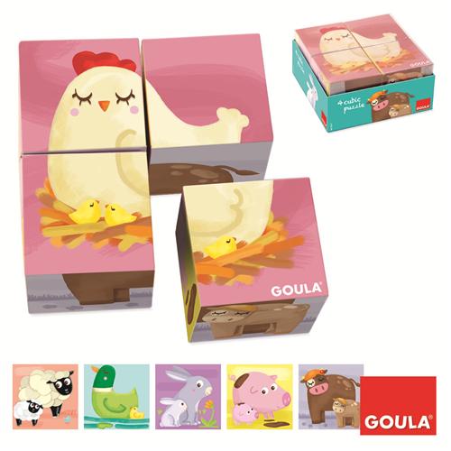 Goula Puzzle 4 Cubes Ferme
